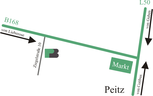 Wegskizze zur Firmenzentrale